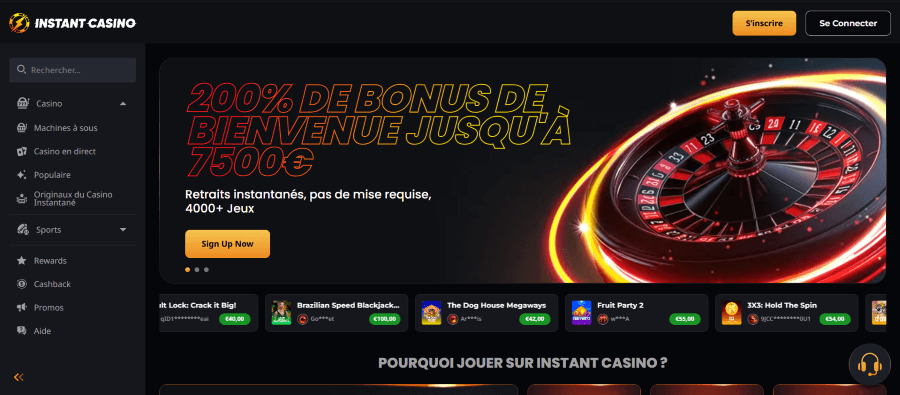 instant casino