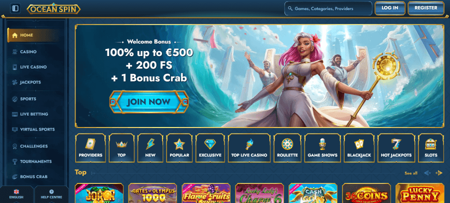 ocean spin casino