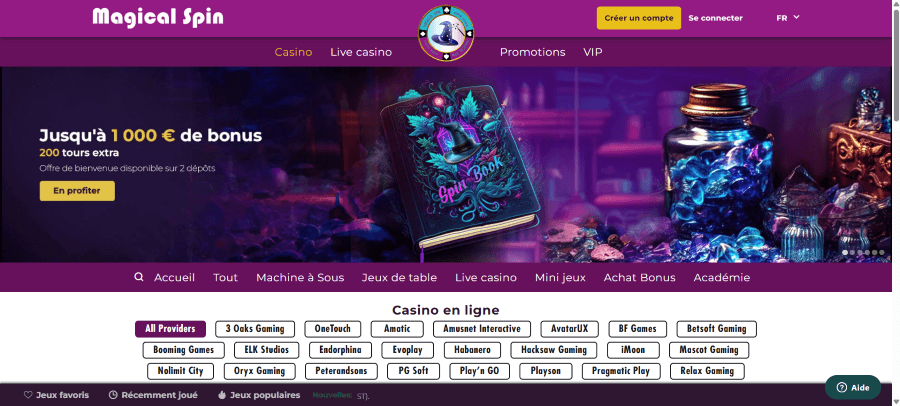 magical spin casino