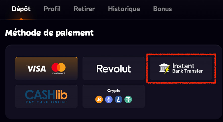 Meilleur casino virement instantané Aphrodite