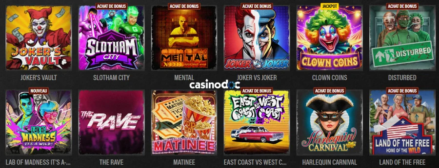 Section casino de Jokery