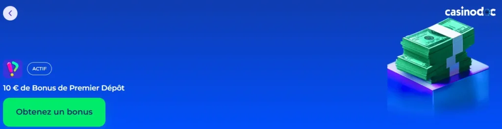 bonus de bienvenue playid casino