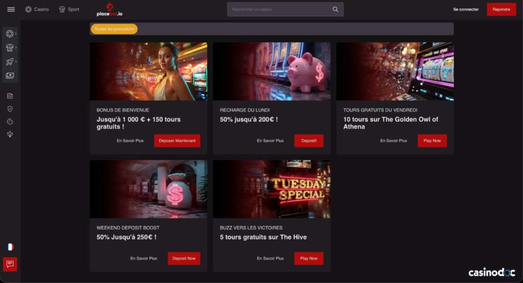 promotions placebet