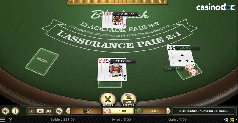 european blackjack betsoft millioner casino