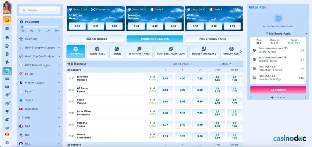 paris sportifs only spins casino