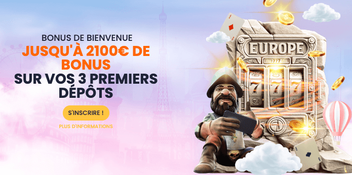 bonus de bienvenue de Europe777 casino