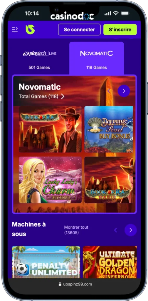 version mobile Upspinz