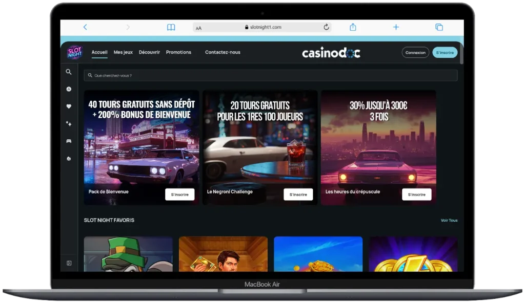 version ordinateur slot night casino