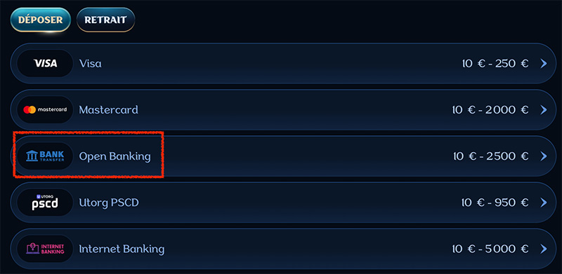 Virement bancaire instantané avec millioner