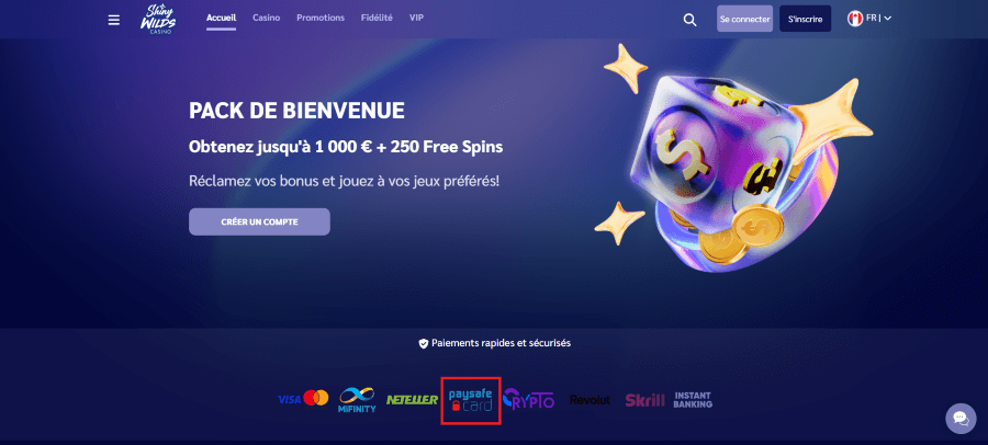 shiny wilds casino paysafecard