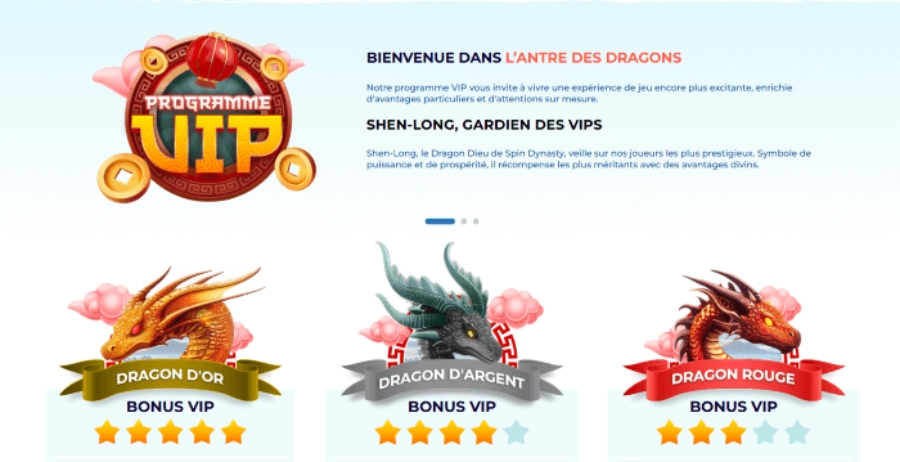 Programme VIP Spin Dynasty