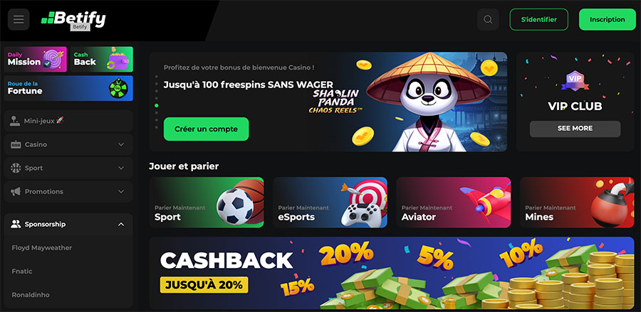 Jouer dès 1 euro sur Betify