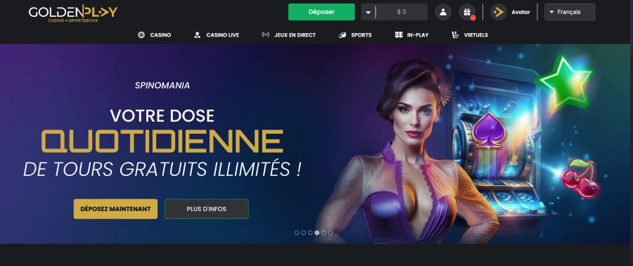 Dépôt casino 10 euros étape1