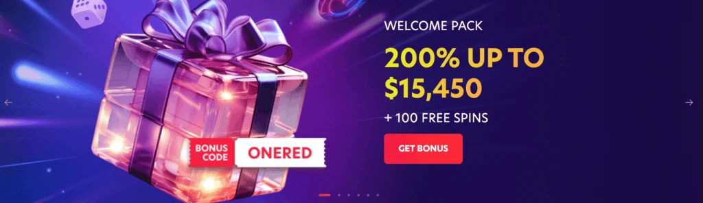 pack de bienvenue 1red casino