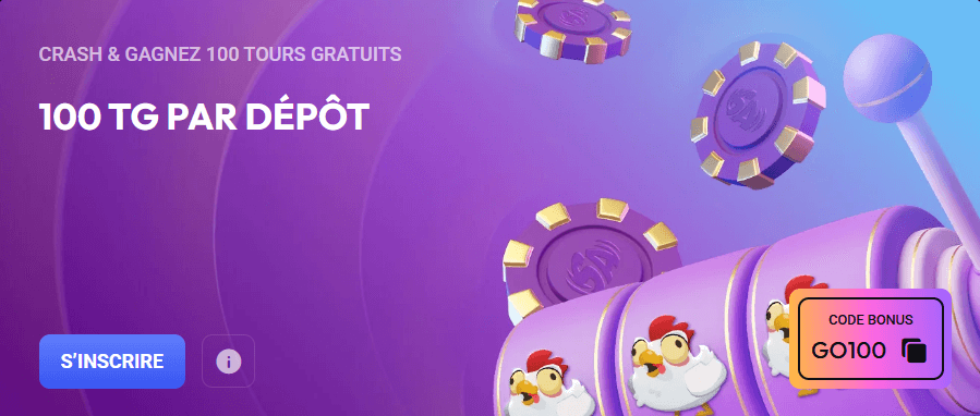 bonus crash & gagnez 100 fs spinaura