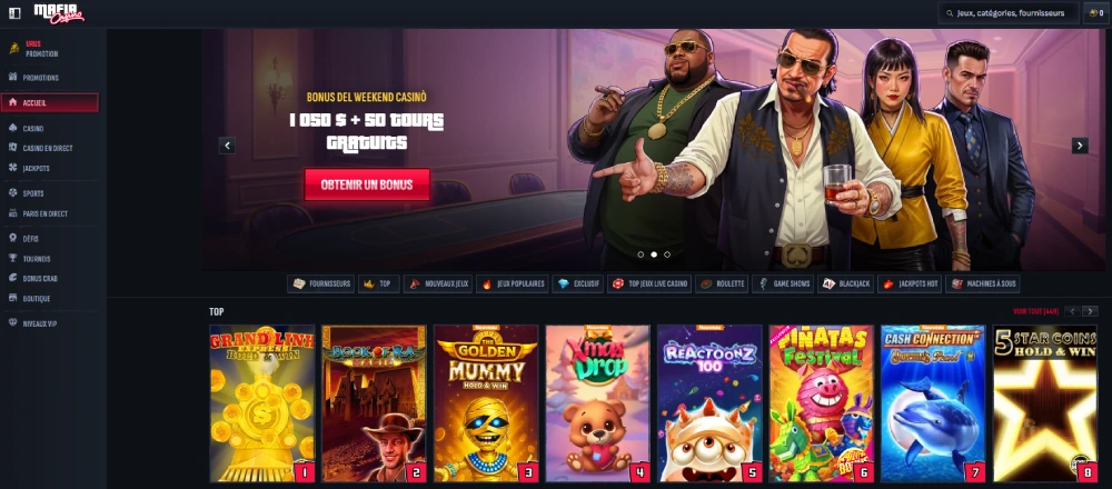 Mafia Casino meilleur casino Amex