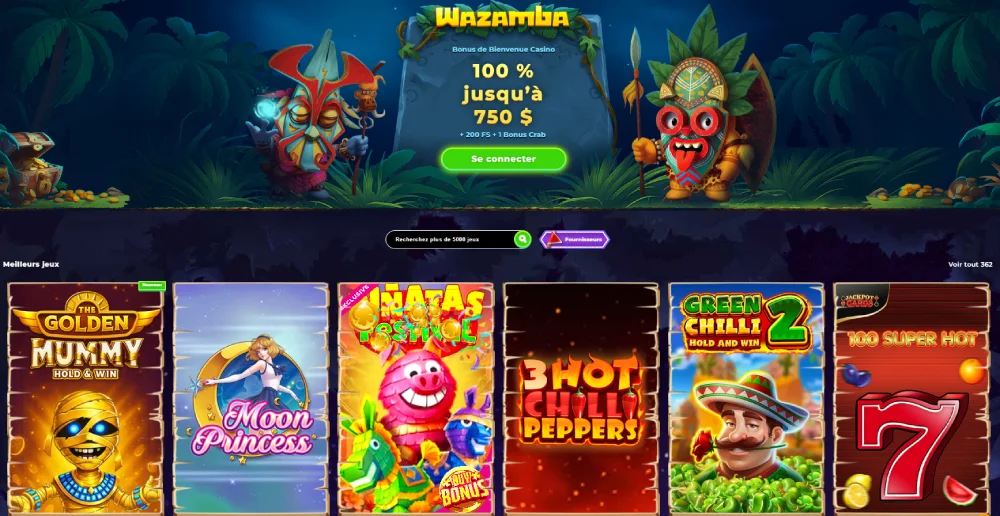 Wazamba meilleur casino Amex