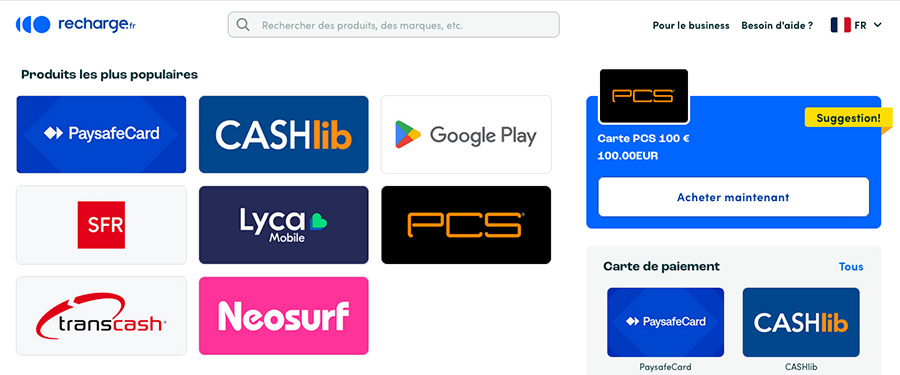 site recharge.fr