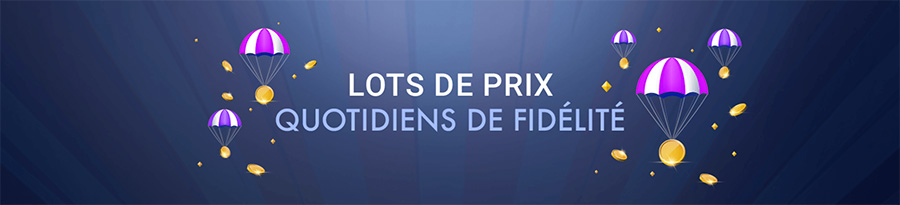 lots de prix quotidiens de fidélité blue vegas
