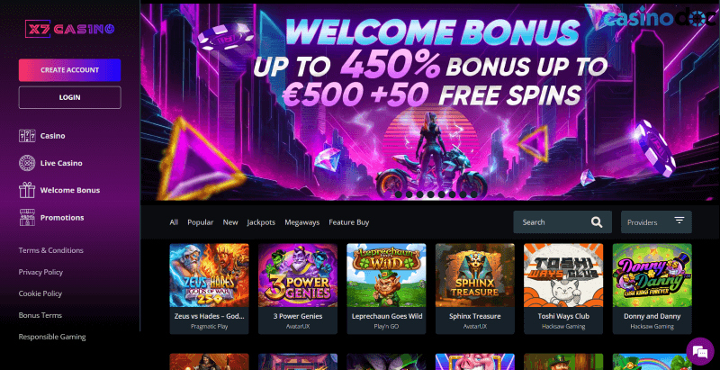 x7 casino paypal