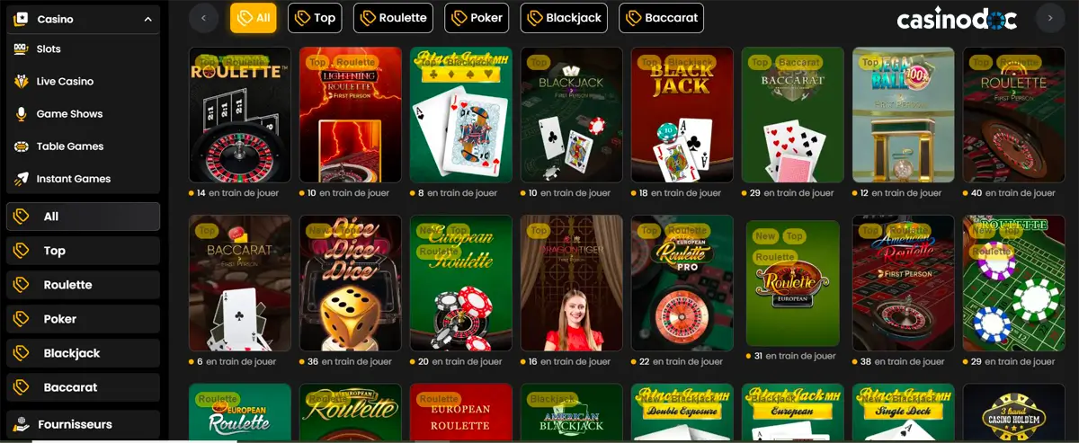 jeux de table 29black casino