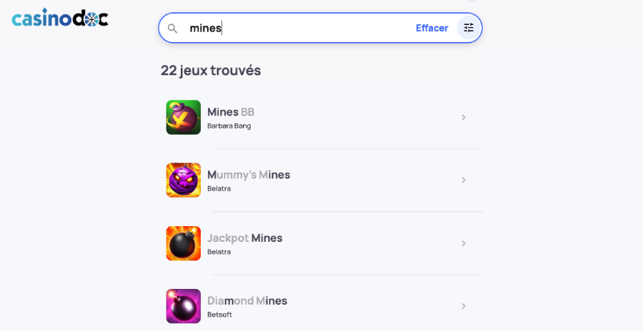 mini-jeux sur hypekasino
