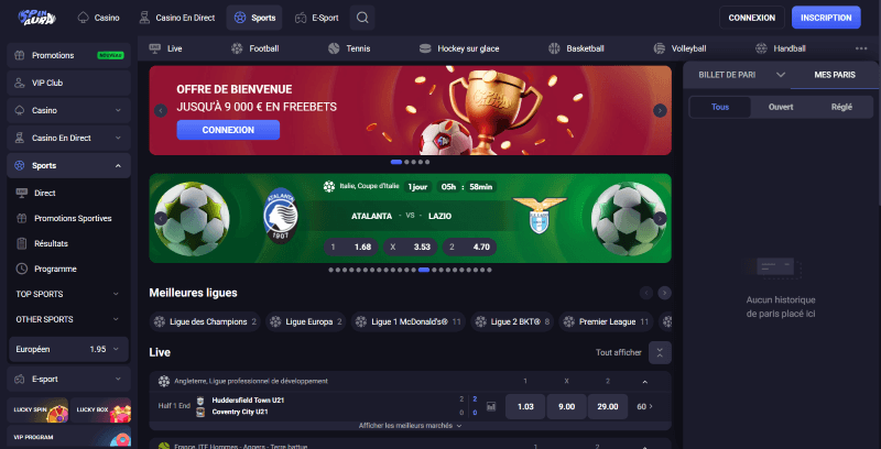 spinaura nouveau site de paris sportifs