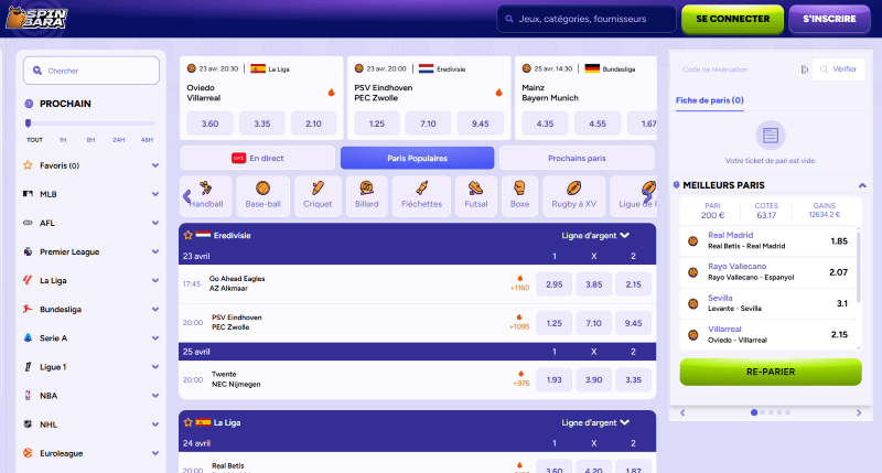 casino avec paris sportifs spinbara