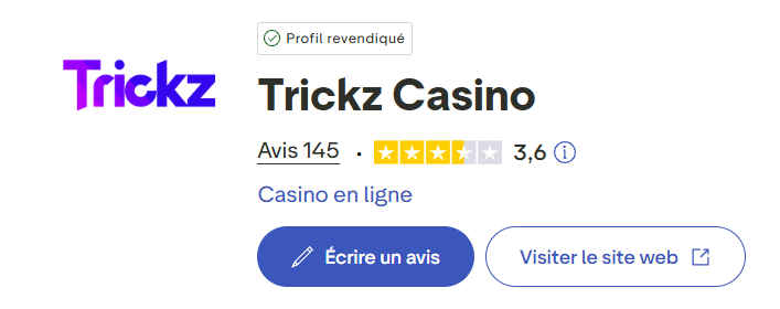 avis des joueurs trickz casino