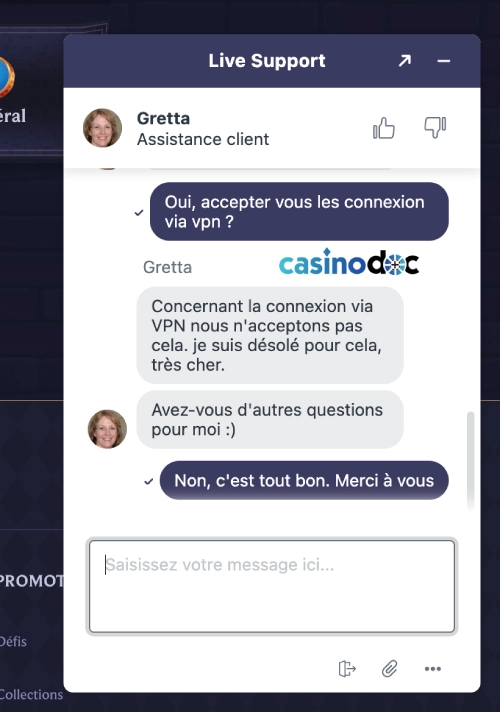 assistance client de lolajack casino