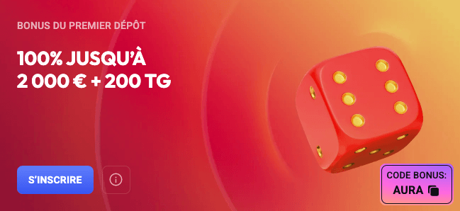 code promo du premier bonus de bienvenue de spin aura