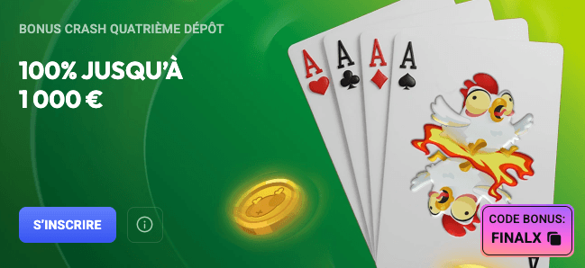 code promo du bonus de quatrième dépôt crash de spin aura