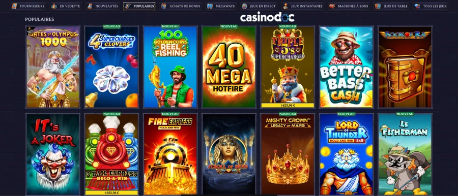 machines à sous sur lolajack casino