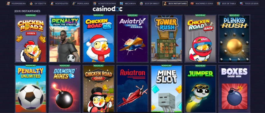 mini jeux sur lolajack casino