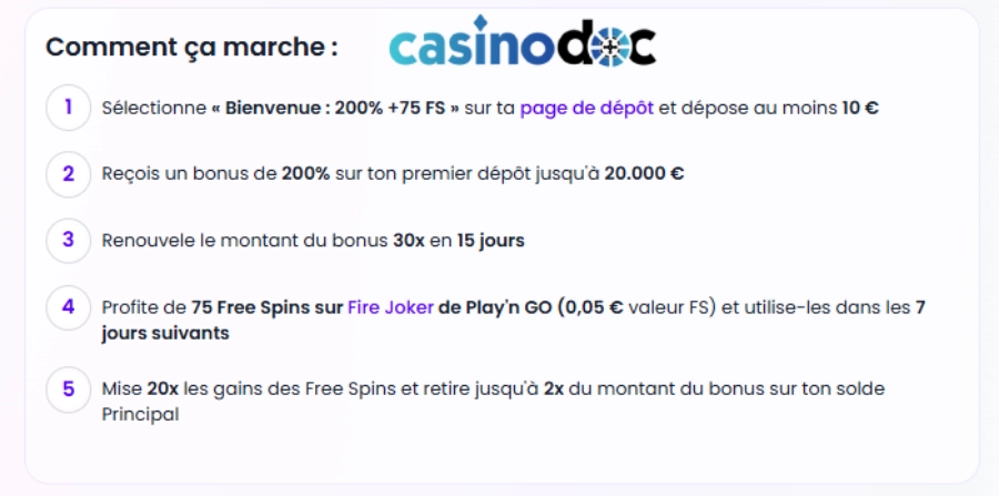 retrait gains casino en ligne étape1