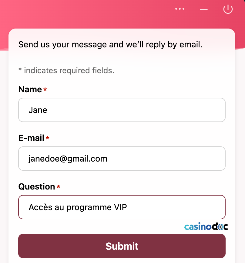 service client theslotz casino