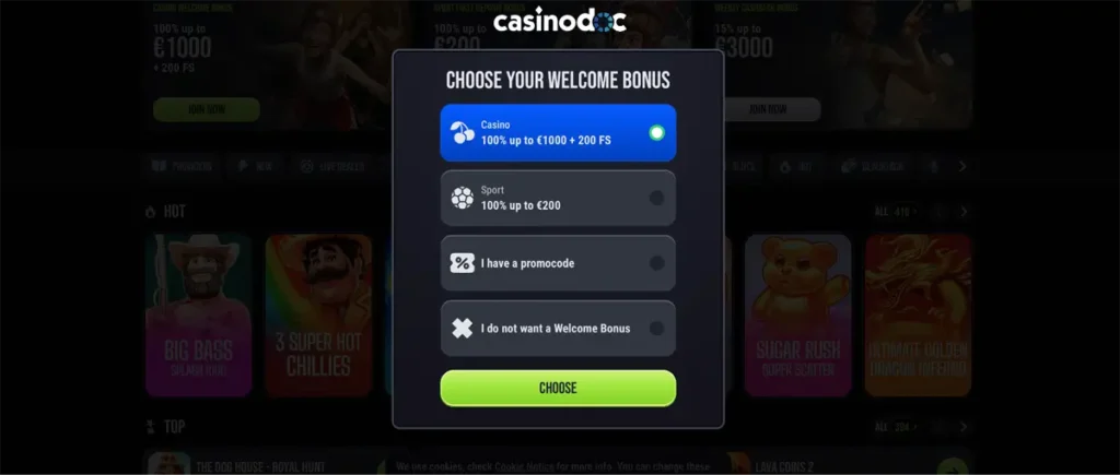 inscription étape 2 slim king casino