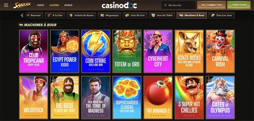 machines Ă sous sankra casino