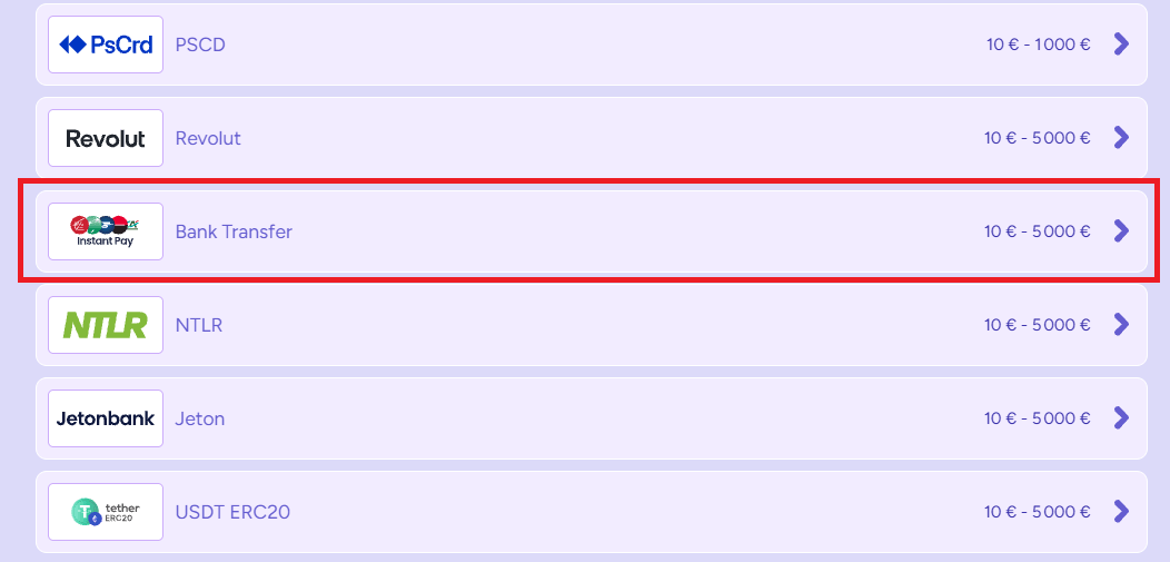virements bancaires sur spinbara