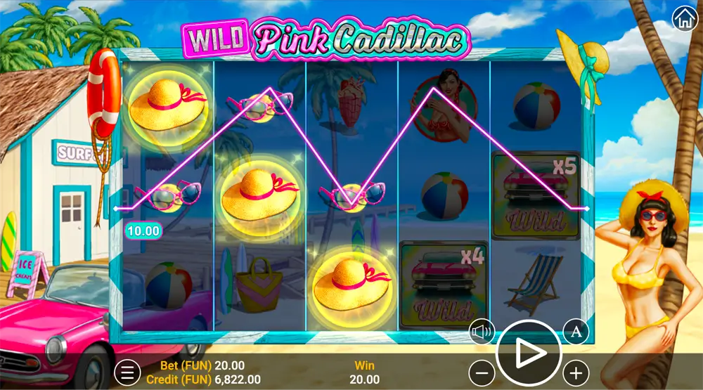 wild pink cadillac zeusplay