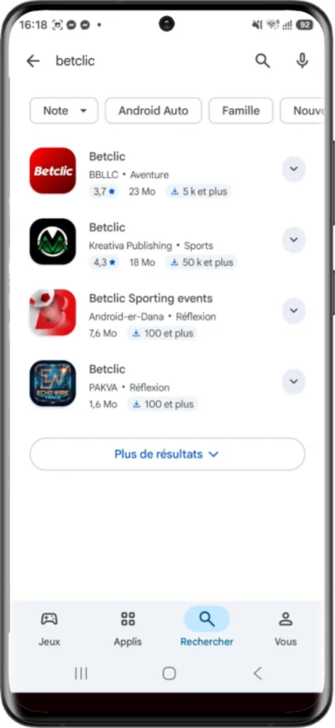 casino sur android depuis google play store étape 2