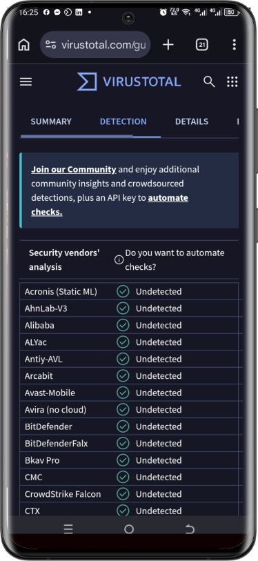 installation apk casino étape 4