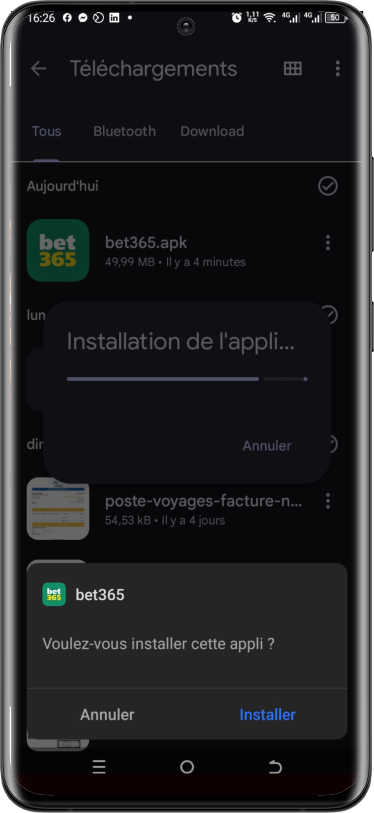 installation apk casino étape 5