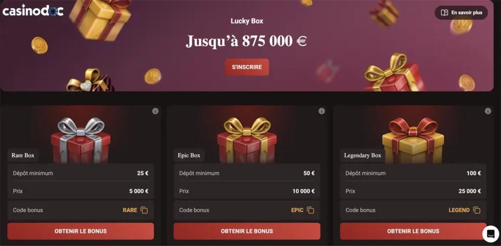lucky box win kingdom casino