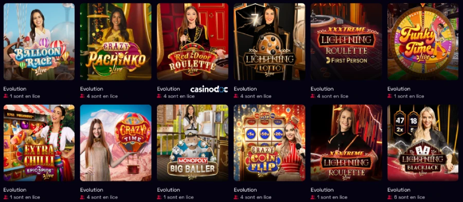 jeux de casino en direct sur ybets