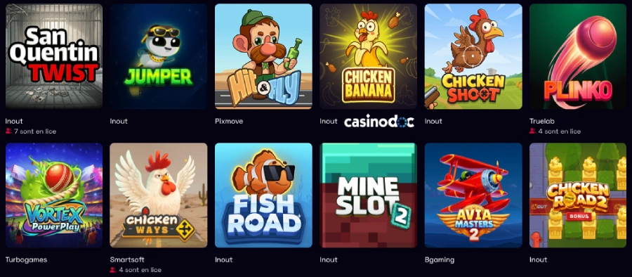 mini-jeux sur ybets