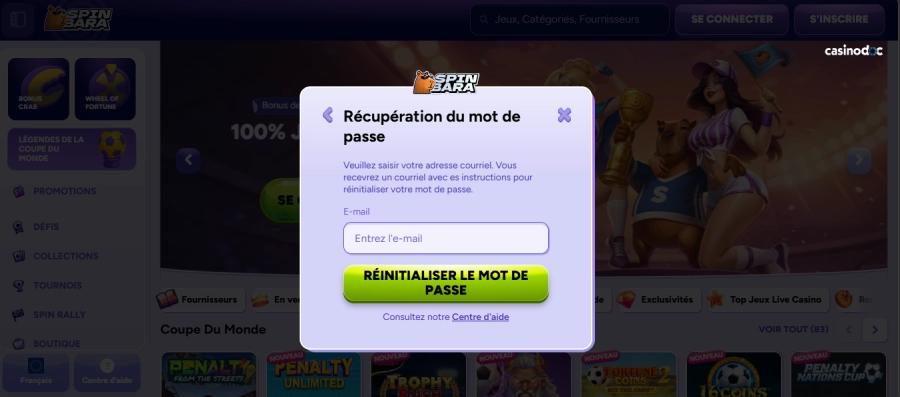 mot de passe spinbara
