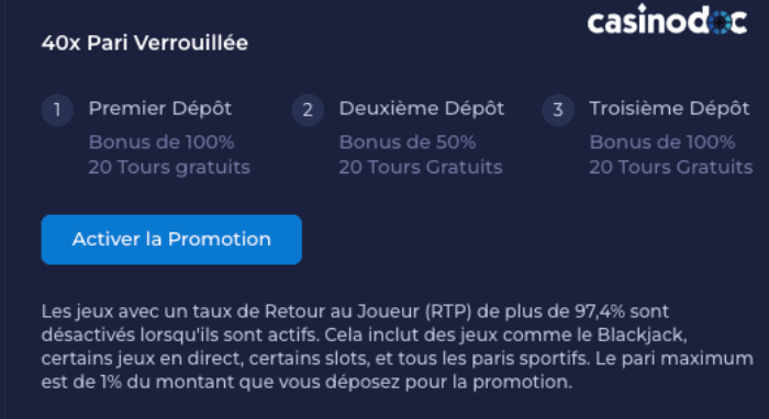 offre de bienvenue rainbet casino