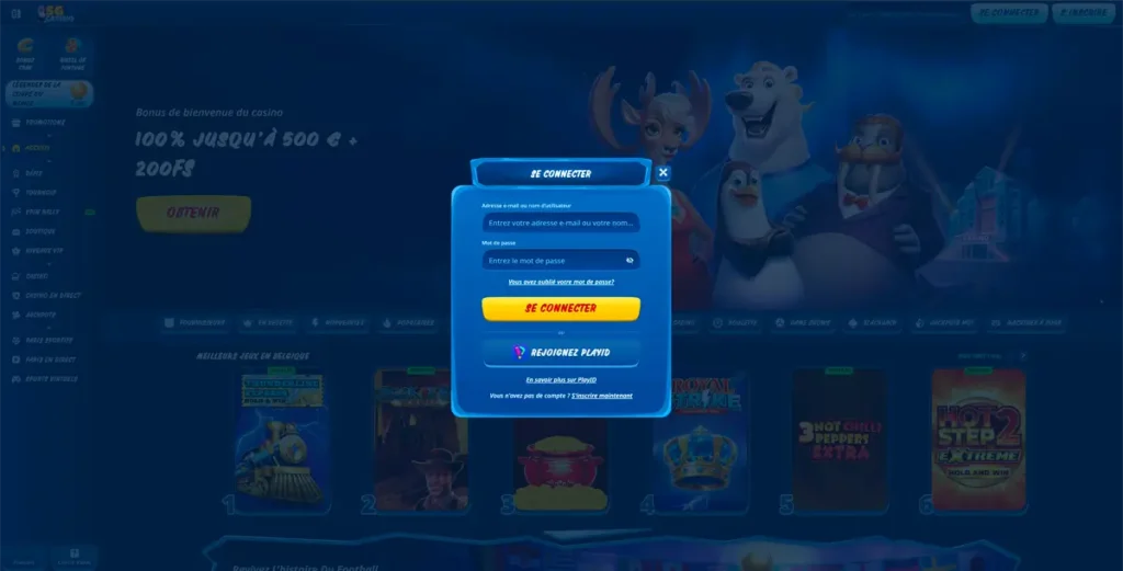 retrait étape 1 sg casino