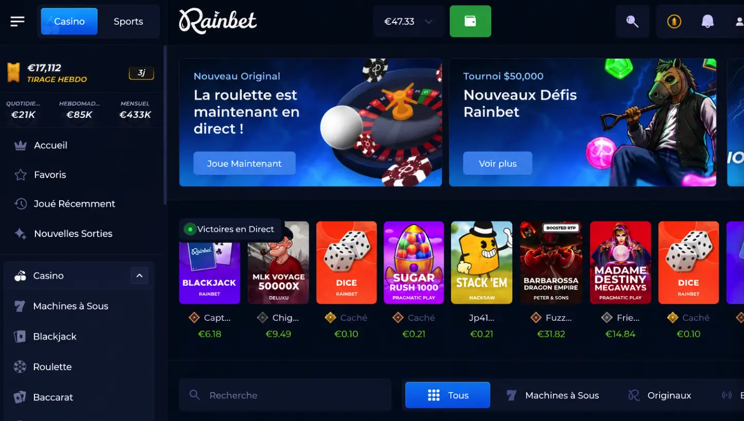 Ouvrir formulaire de demande de retrait Rainbet